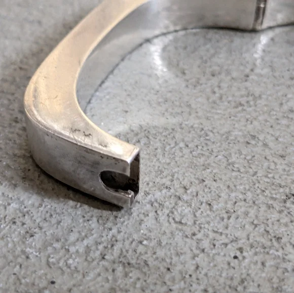 Vintage Taxco Sterling Silver Bracelet 6.5" - Picture 9 of 13